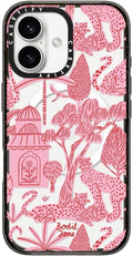 CASETiFY Impact Case for iPhone 16 Cheetah Paradise Pink - Slim