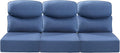 Luxury 22x24/22x25 Navy Blue 6-Inch Smile Outdoor Sofa Cushions - Deep