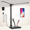 Woputne Dual Head LED Desk Lamp: Brighten Any Space!