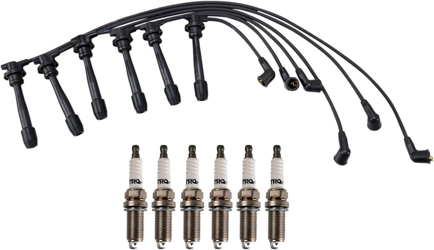 TRQ Ignition Kit Spark Plugs Wire Set for 2006 Kia Optima