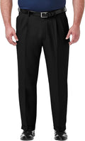 Haggar Mens Premium Comfort Classic Fit Pleat Front Pant - All Day