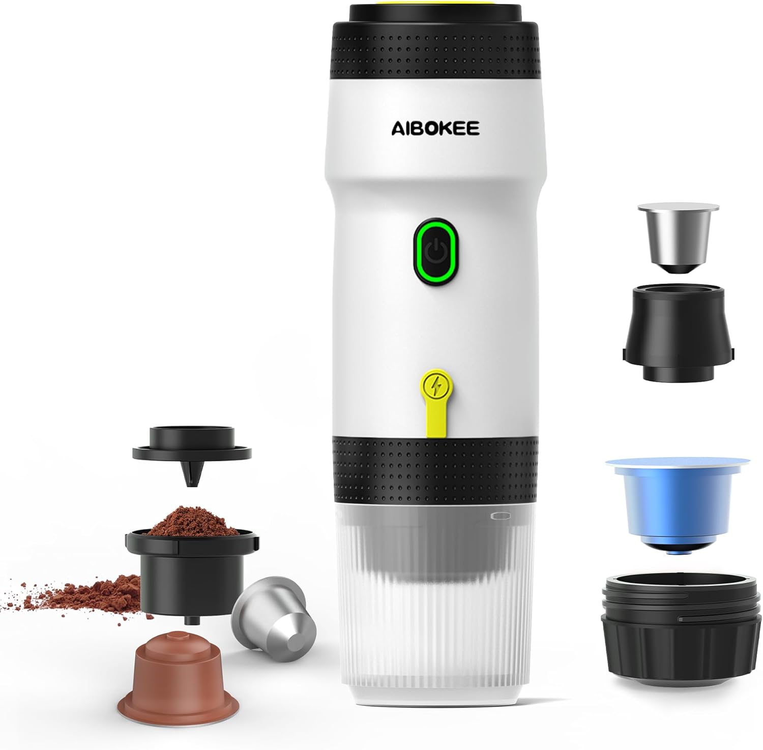 AIBOKEE Portable Electric Espresso: 3-in-1 Extraction, Anywhere Coffee!
