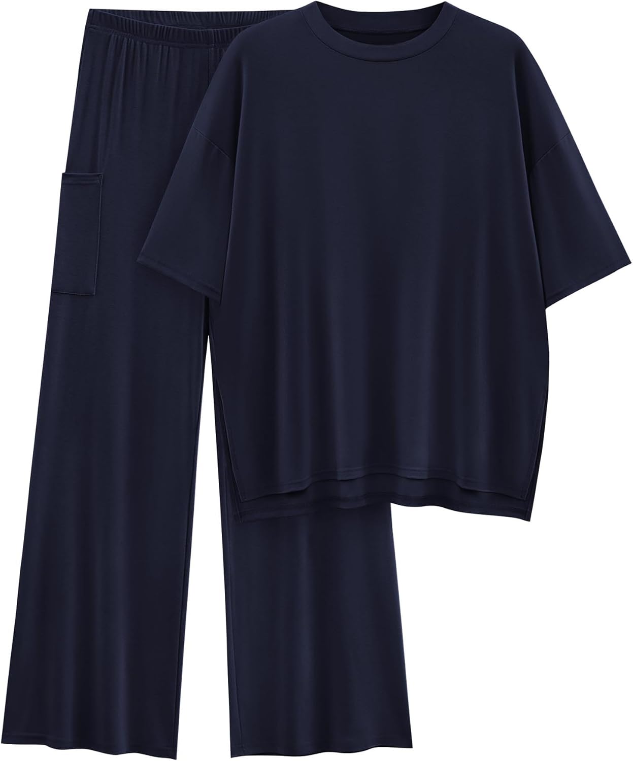 KIRUNDO Womens 2 Piece Outfits for Summer Casual Comfort