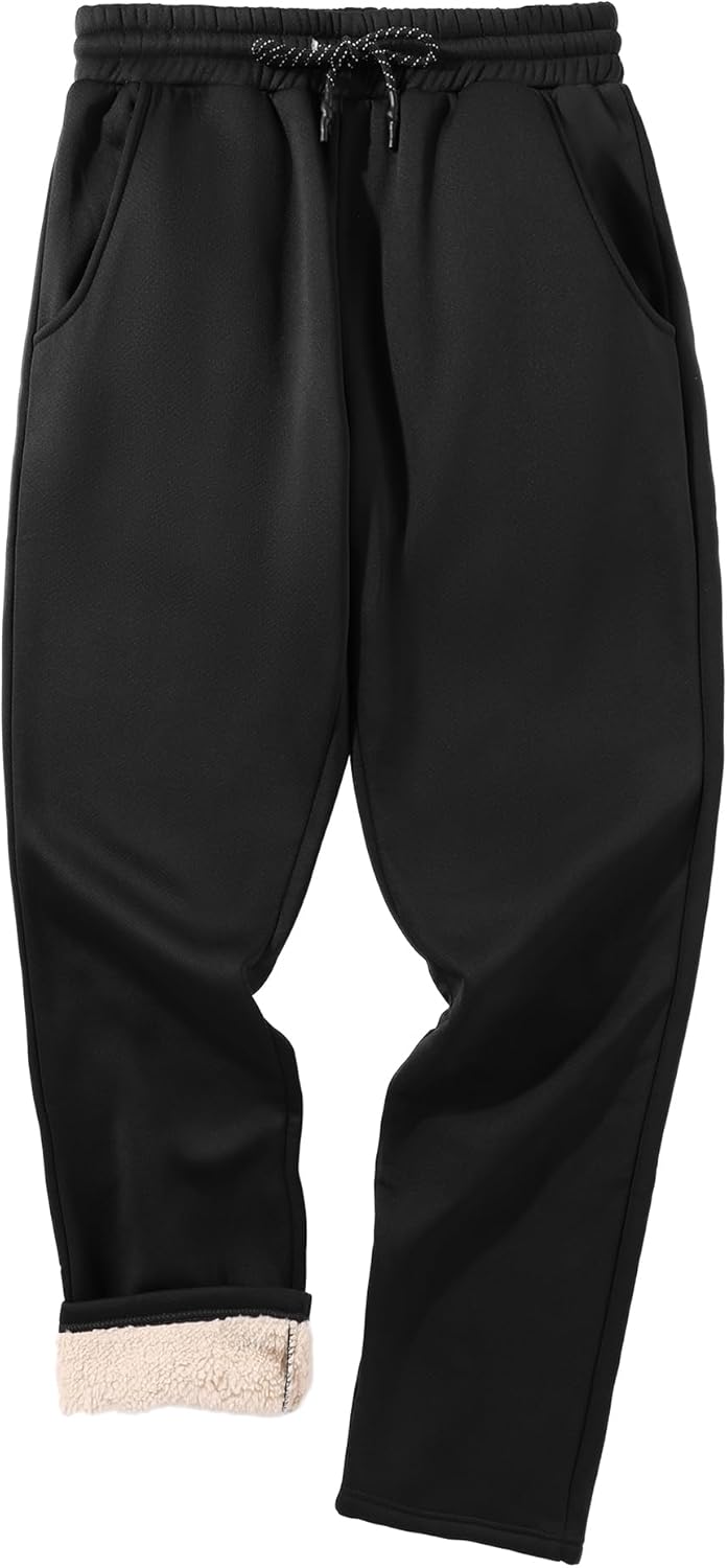ZITY Men's Thick Fleece Winter Pants for Ultimate Warmth