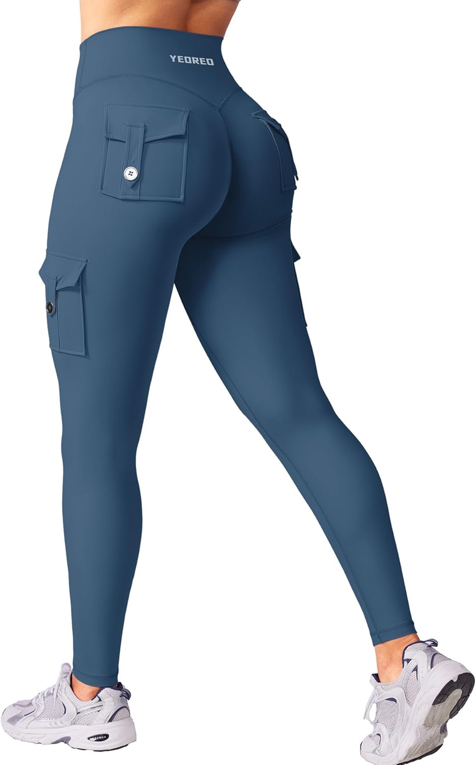 YEOREO CoreFlex Workout Cargo Leggings with Pockets for Women