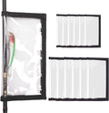 Fishing Lure Wraps 12PCS Clear PVC Covers - Safe, Tangle-Free Storage