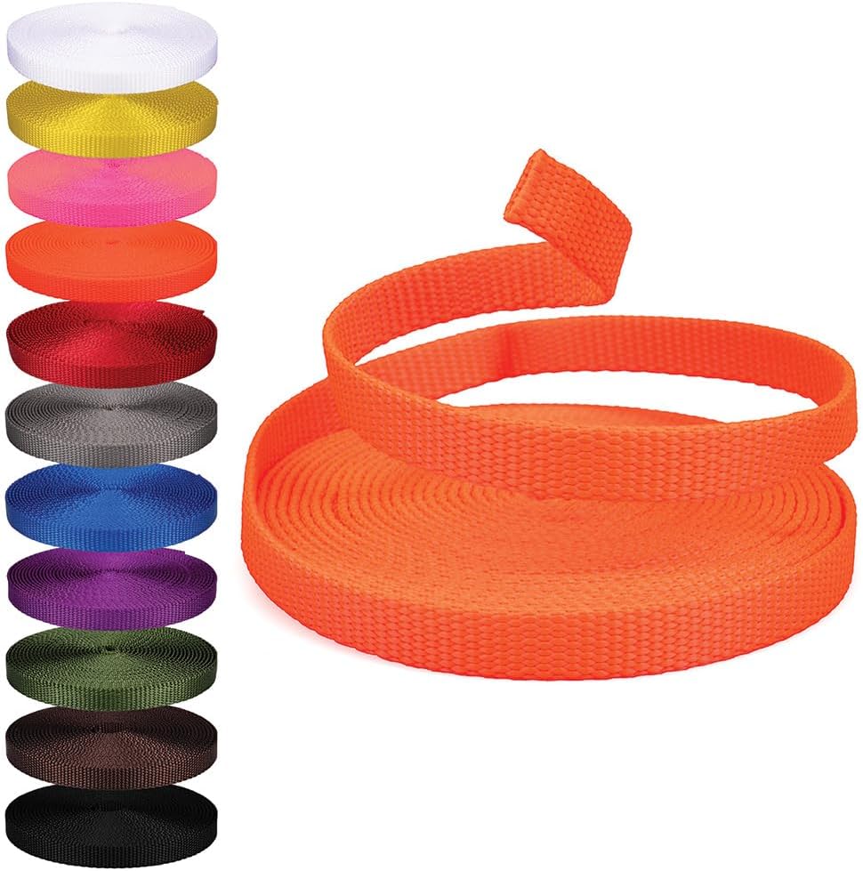 Nylon Webbing 1/2 in. Multipurpose Cargo Straps for All Uses