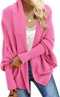 Imily Bela Women's Kimono Batwing Cable Knit Oversized Wrap Cardigan