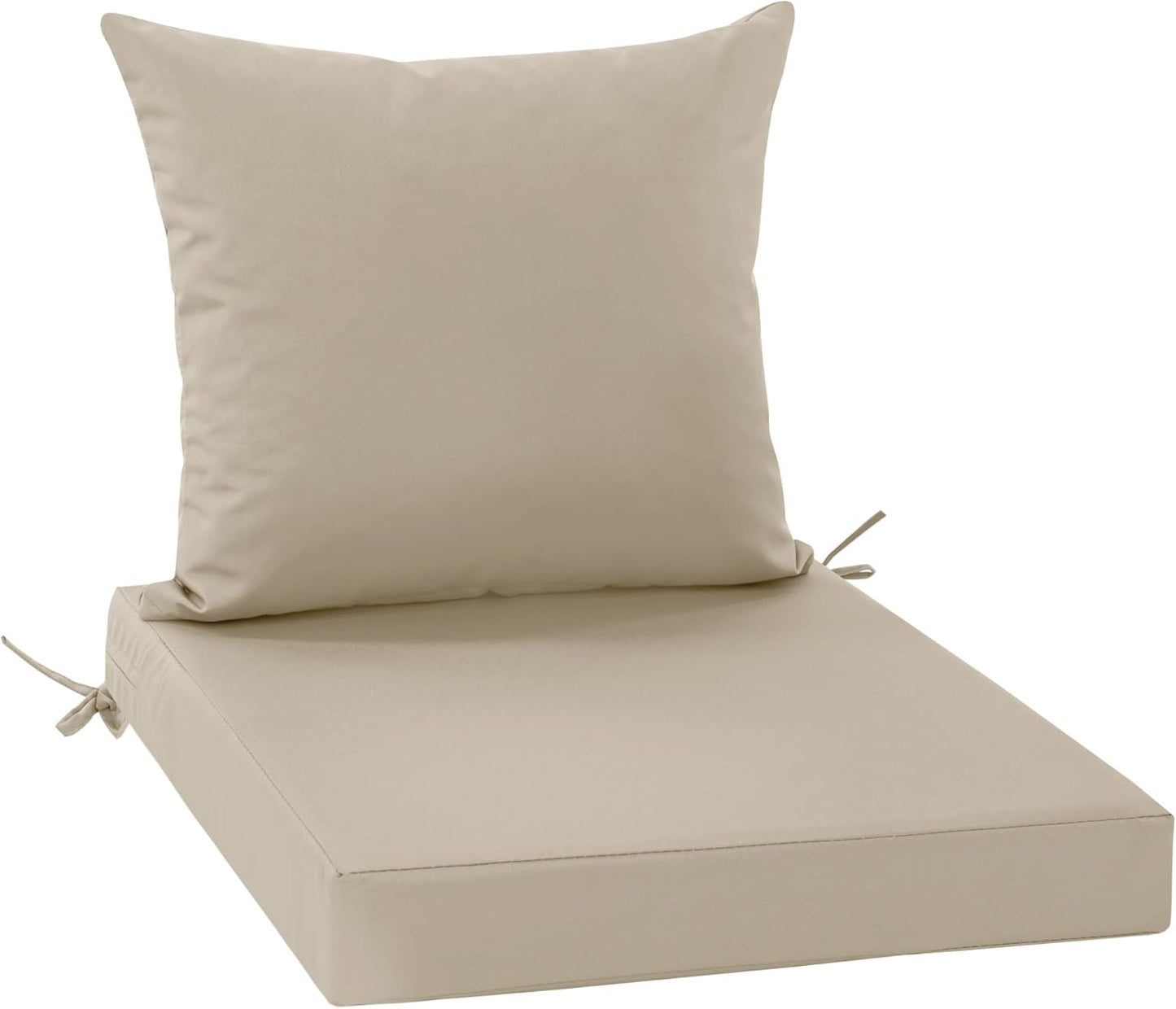 Outdoor Chair Cushion Set for Patio Furniture - Weather Resistant