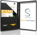STYLIO Padfolio Portfolio Organizer Binder - Professional Resume Folio