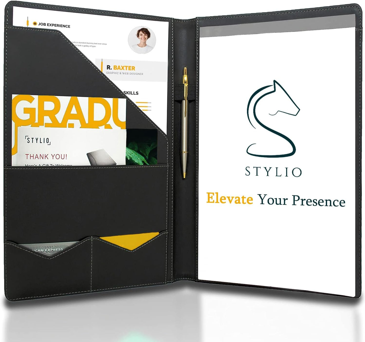 Stylio Padfolio | Elegant Resume & Document Organizer