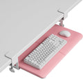 Under Desk Keyboard Tray Pink - Pull-Out 20 x 11.8 in Ergonomic