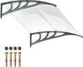 Window Awning Door Canopy 48 in x 40 in - UPF50+ Sun & Rain Shield