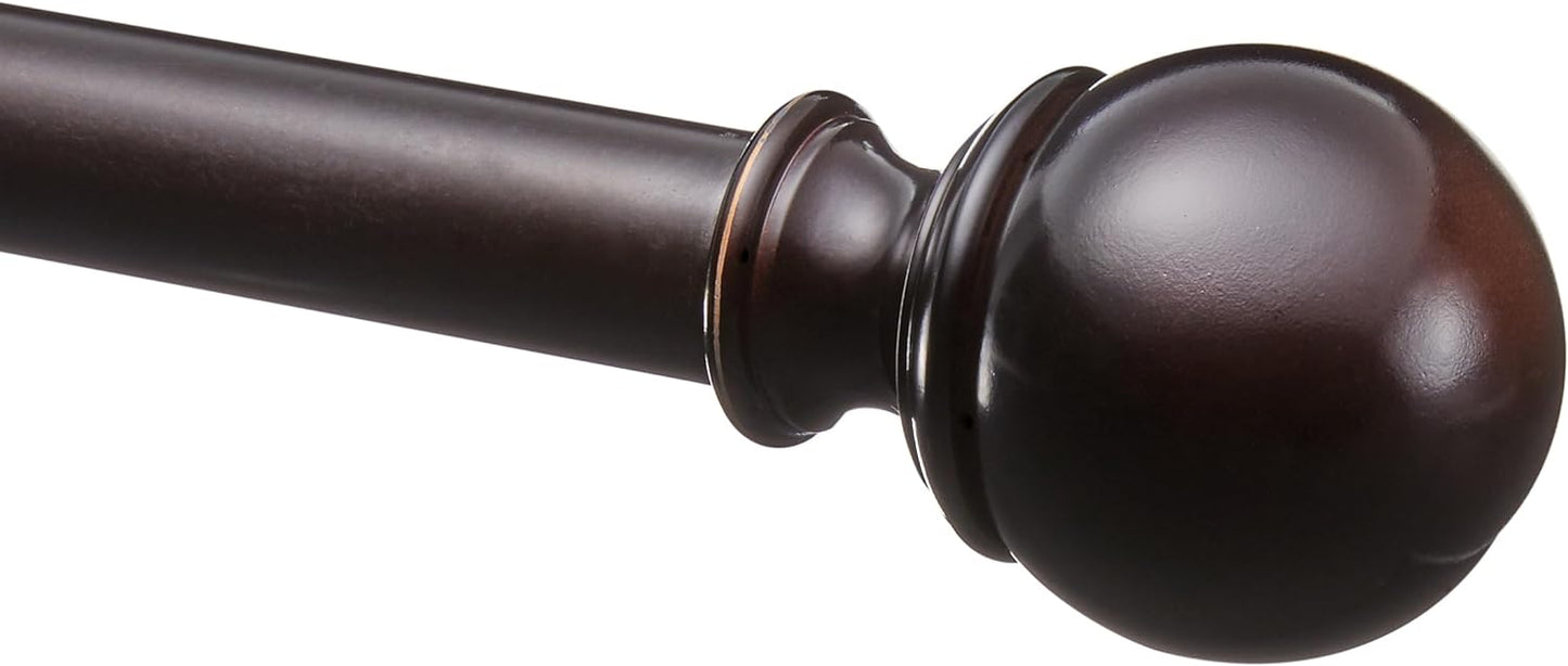 Adjustable Curtain Rod 72-144 Dark Bronze