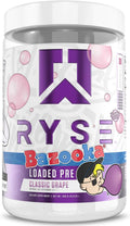 RYSE Loaded Pre Workout Powder Bazooka Grape - Pump, Focus & Energy