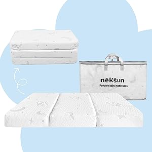 Trifold Pack and Play Mattress for Comfortable Baby Sleep