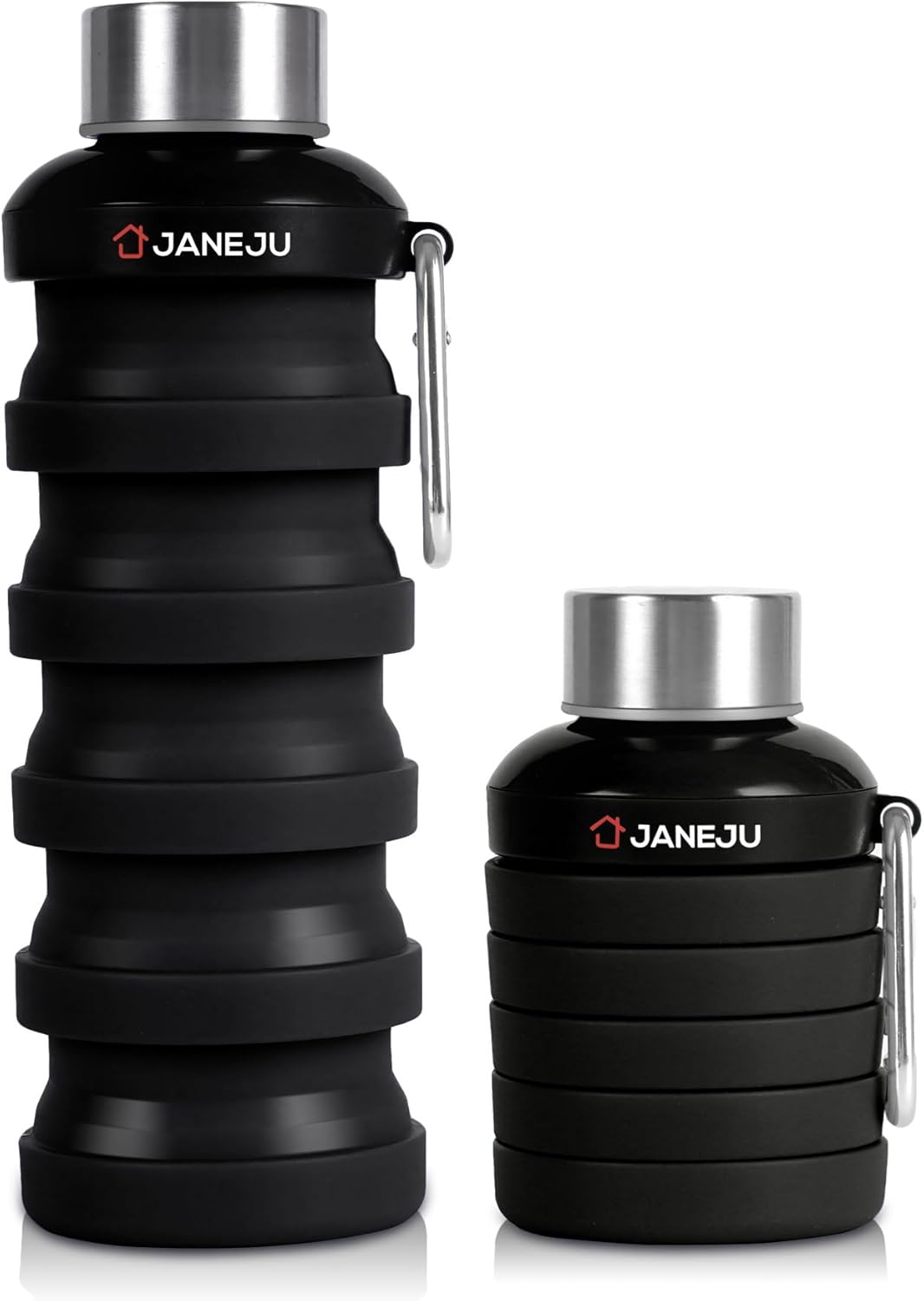 Collapsible Water Bottle - 17oz BPA Free Silicone Portable
