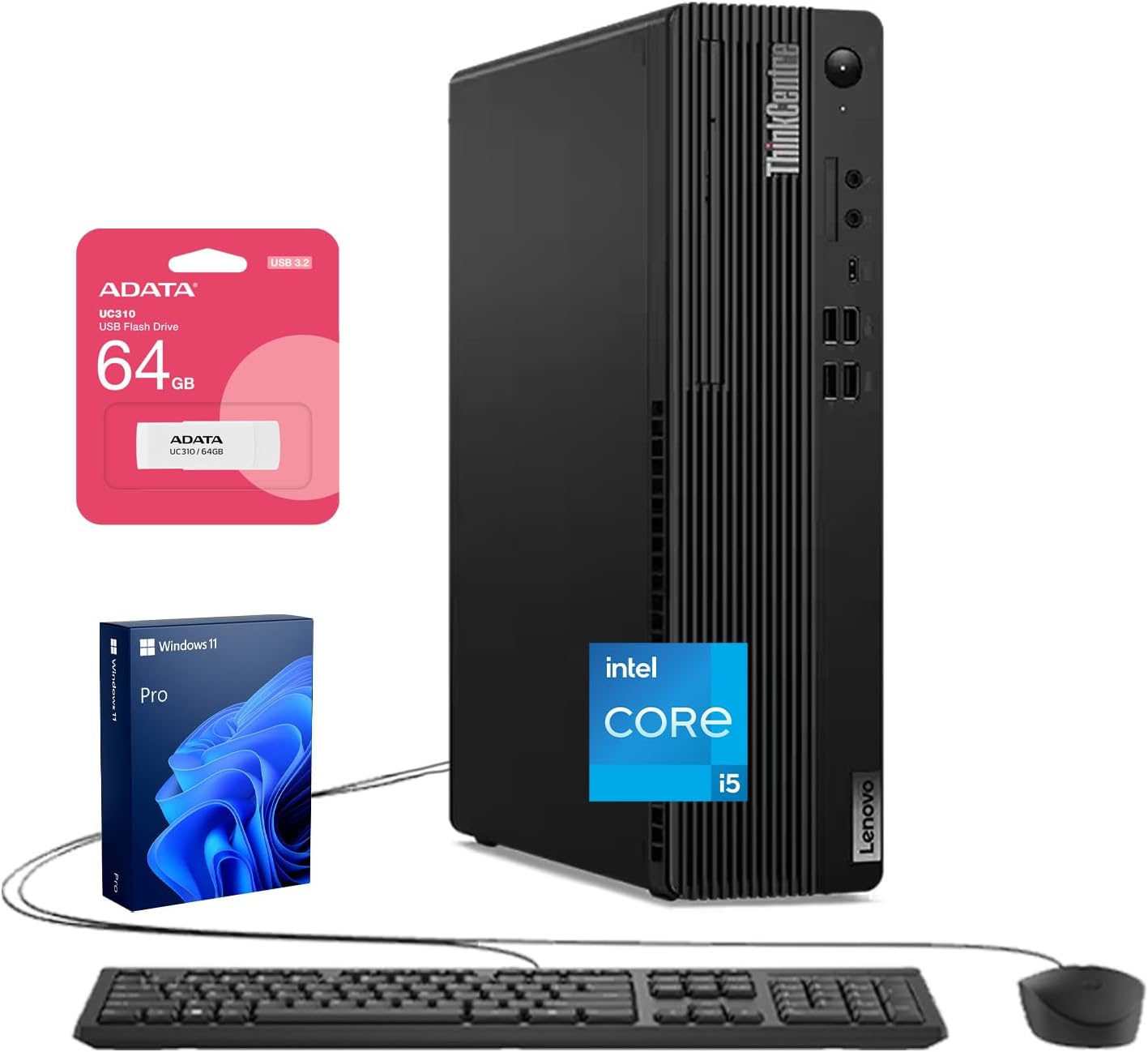 Lenovo ThinkCentre M70s Desktop with Intel i5-14400 and 32GB RAM