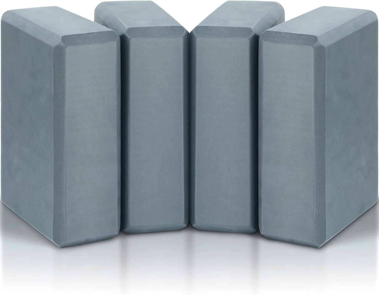 Yilloog Yoga Blocks Set - Supportive Non-Slip Pilates Aid