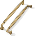 7-1/2 in Brushed Brass Cabinet Pulls 10 Pack - Heavy Duty Hardware