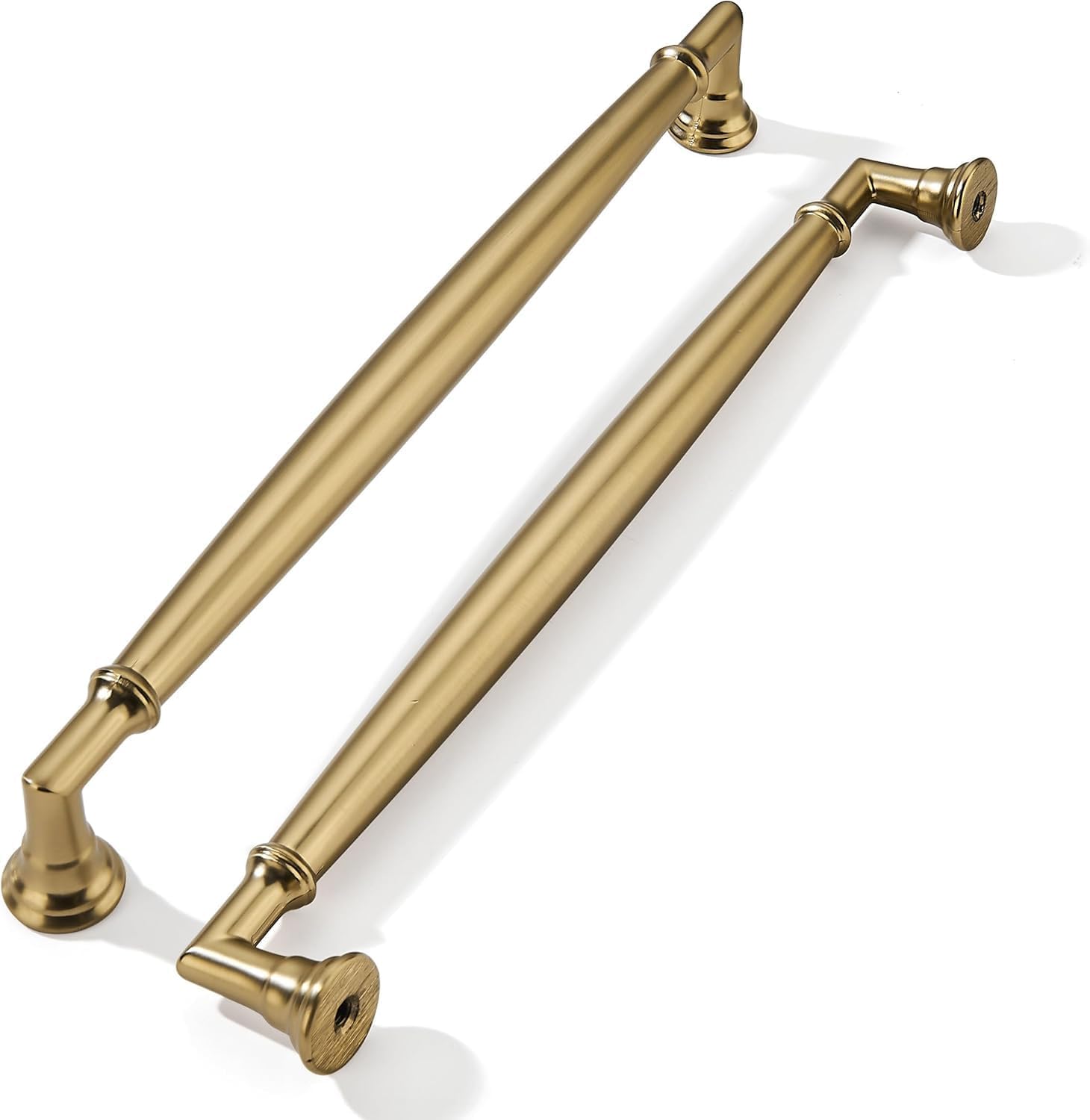 Brushed Brass Cabinet Pulls - Heavy Duty Kitchen Hardware Set