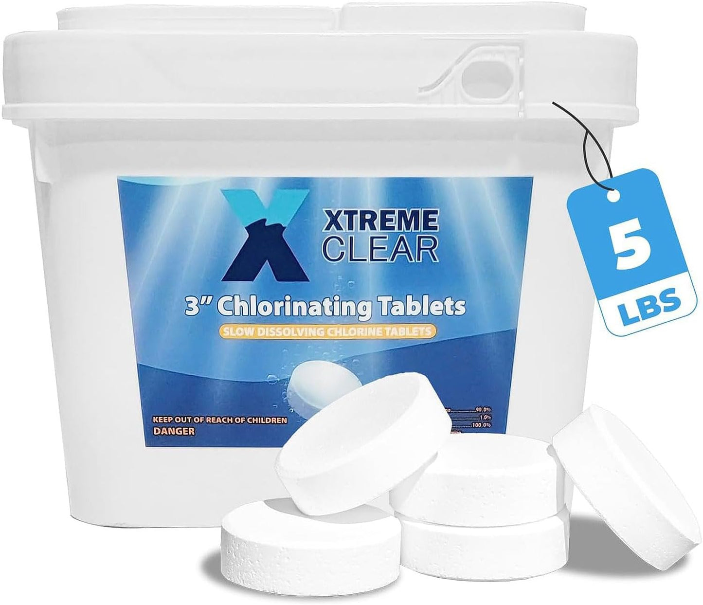 Xtremeclear 3in Swimming Pool Chlorine Tablets for Pro-Grade Use