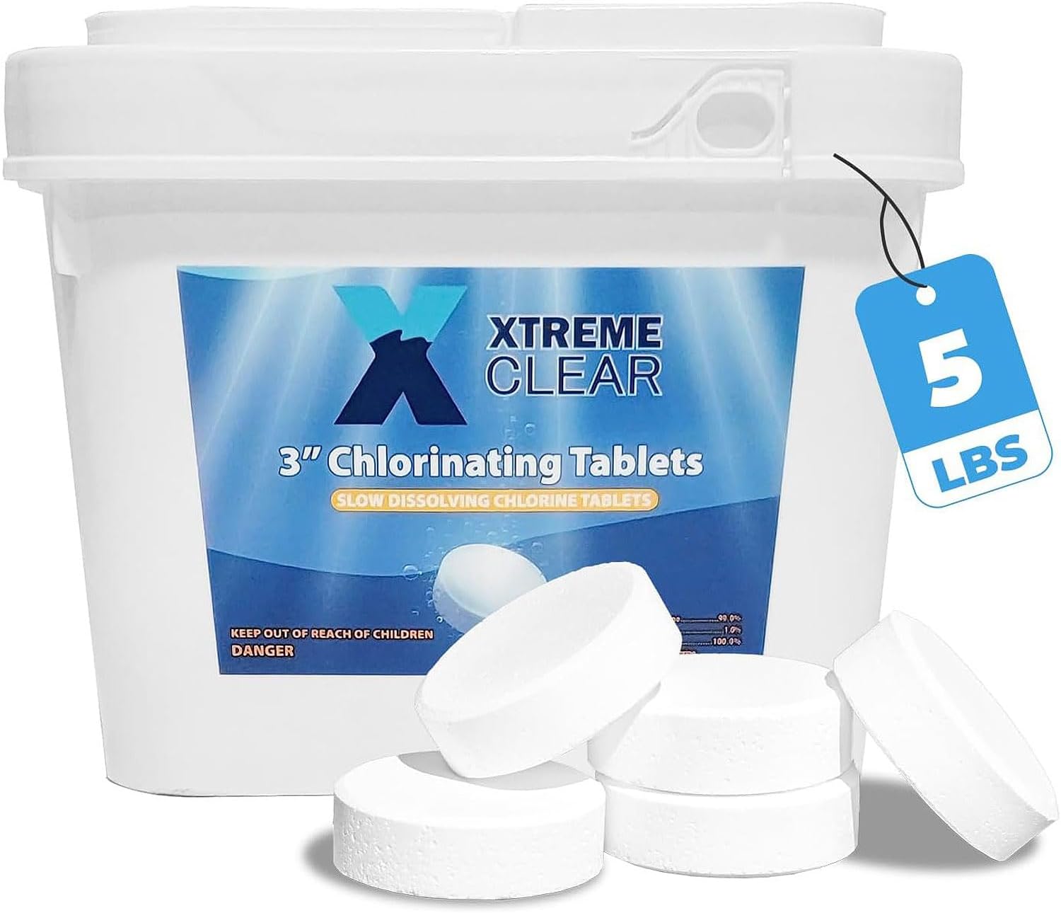 Xtremeclear 3in Swimming Pool Chlorine Tablets for Pro-Grade Use