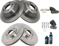 TRQ Front and Rear Brake Pad & Rotor Kit for 2015-2020 Kia Sedona