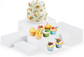 Leinuosen 6 Pcs Large Buffet Risers 7 to 12 in - Clear Display Stands