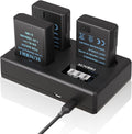 EN-EL14 EN-EL14A 3-Pack Batteries and LCD Triple Charger - Fast Charge