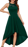 Hi Lo Women's Cocktail Dress Sleeveless Halter - Flattering Fit