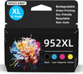 952XL Ink Cartridges 4-Pack Replacement for HP OfficeJet Pro - High