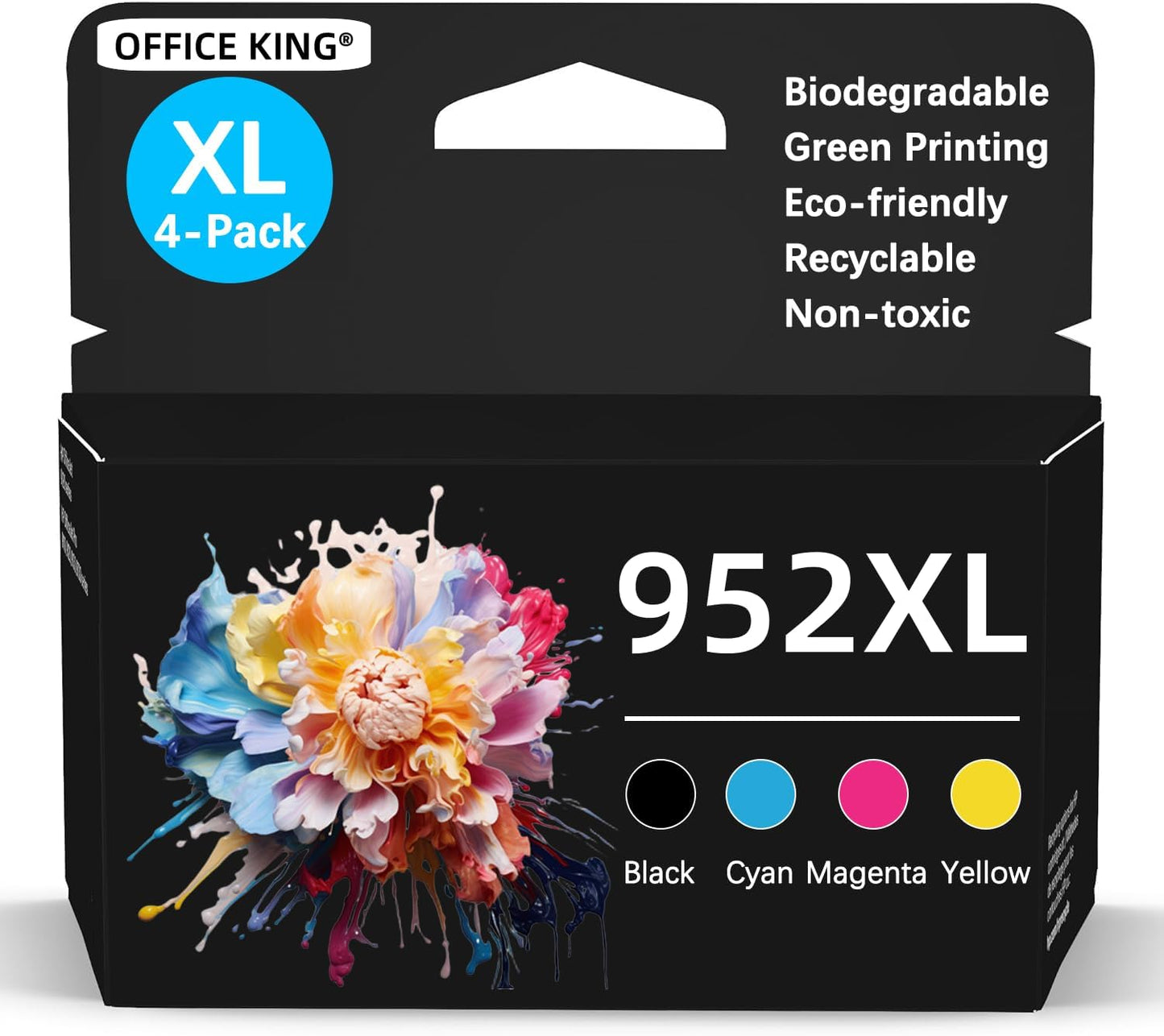 High-Quality 952XL Ink Cartridges 4-Pack for HP Printers