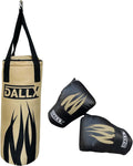DALLX Kids Punching Bag with Mitt Set for Children - Home Gym Training
