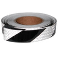Black and White Reflective Tape 1 in x 68 ft - High Adhesion Safety