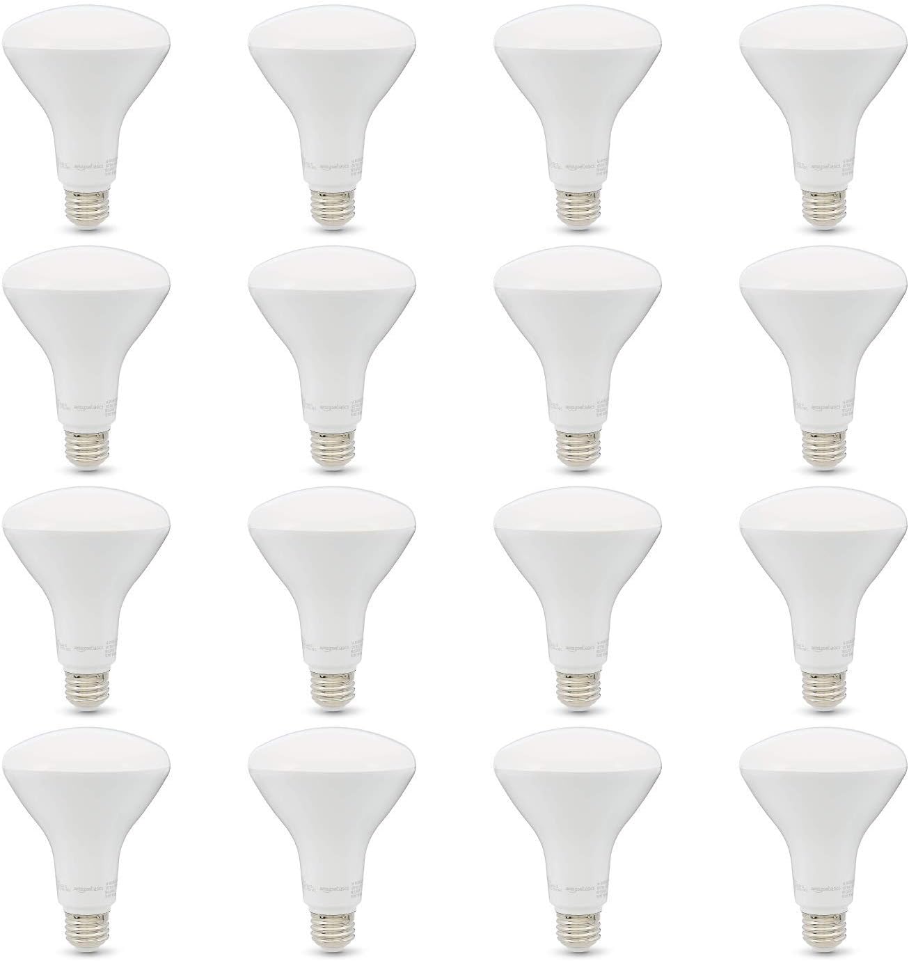 Energy Efficient BR30 LED Light Bulbs, Soft White 2700K, 16-Pack