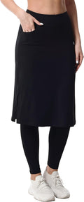 HOKOYI Women's Modest Skirt with Leggings for Effortless Style