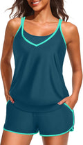 Holipick Blouson Tankini for Women - Tummy Control Two Piece
