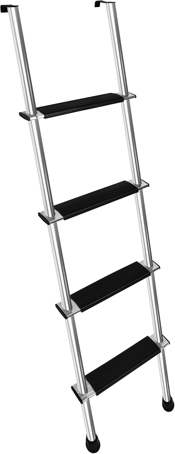 52in RV Bunk Ladder with Anti-Slip Rubber Foot Pads for Safety