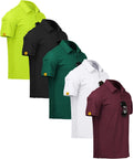 ZITY Men's Sports Polo Shirts Short Sleeve for Golf Enthusiasts
