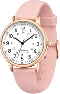 IBSO Nurse Watch: Easy Read, Silicone Band, 24-Hour Time