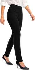 Rammus Womens High Waist Dress Pants with Pockets (Style 1H4B)