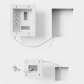 In-Wall TV Cable Concealer Kit with Recessed Power and 9ft Cord