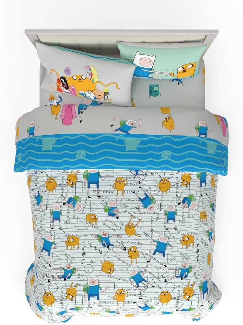 Adventure Time Finn & Jake Bedding Set - Cozy Reversible Comforter