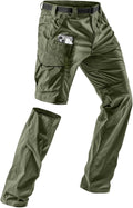 CQR Men's Convertible Cargo Tactical Pants - Lightweight, Water more