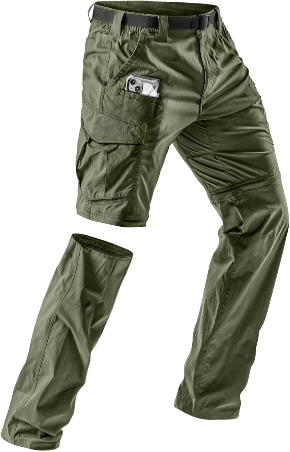 CQR Men's Convertible Cargo Tactical Pants for Outdoor Activities