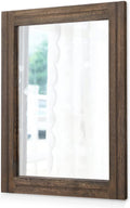 Rustic Wood Mirror Rectangle 20x16 - Farmhouse Wall Mirror