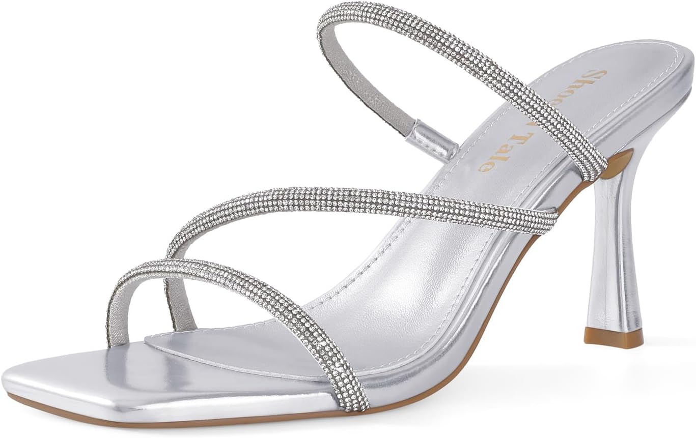 Strappy Kitten Heels for Women - Stylish Stiletto Mules