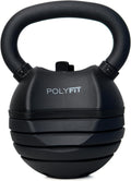Polyfit Adjustable Kettlebell Set 30/40/50 lbs - Space Saving