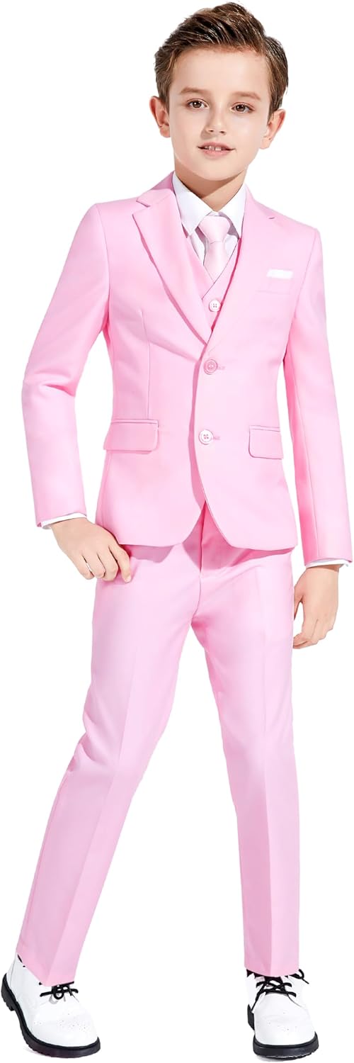 Plavict Boys Formal Suit Slim Fit for Weddings and Events